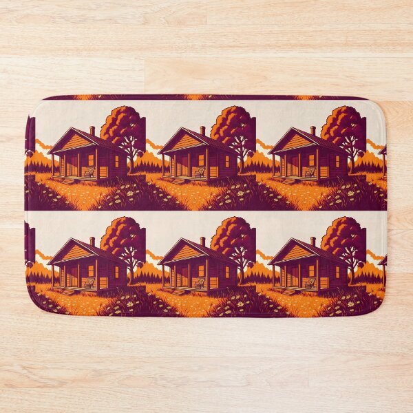 Item preview, Relax Cabins Serene Landscape Nature Woodhouse Rural Forest designed and sold by ART ATTACK ZONE.