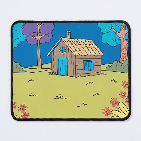 Item preview, Night Cabins Serene Landscape Nature Woodhouse Rural Forest designed and sold by ART ATTACK ZONE.