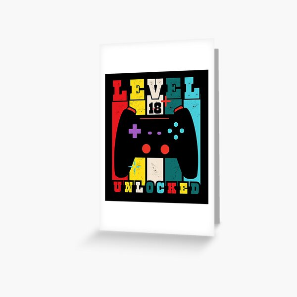 Item preview, Happy 18th Birthday: Level 18 Unlocked - T-shirt designed and sold by relso.