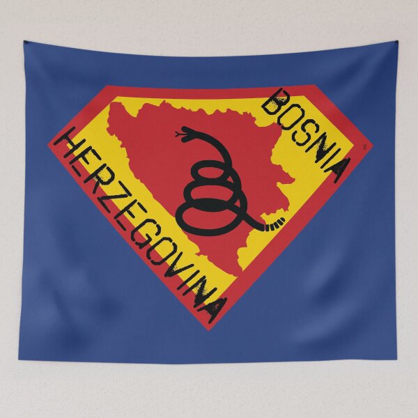 Item preview, BOSNIA AND HERZEGOVINA SHIELD - Freedom Is The Superpower - Modern Gadsden Snake Flag - Dont Tread On Me SUPERHERO spellout design designed and sold by pelagio.