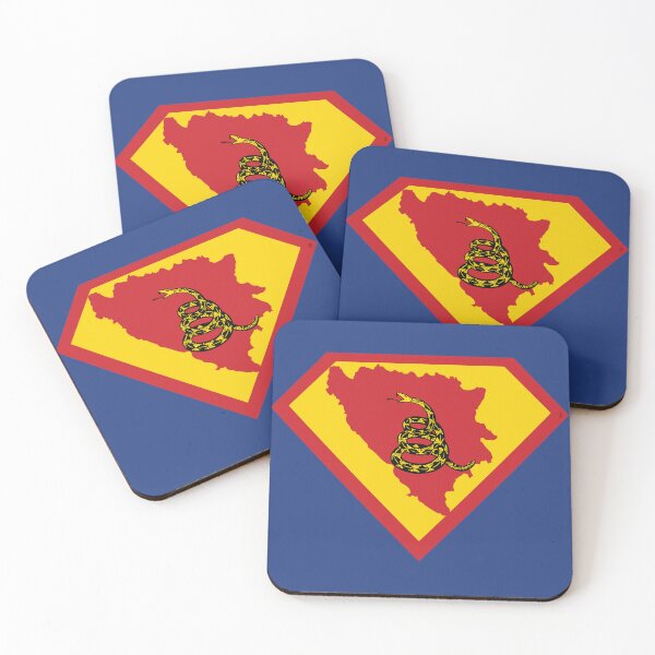 Item preview, BOSNIA AND HERZEGOVINA SHIELD - Freedom Is The Superpower -  Gadsden Snake Flag - Dont Tread On Me SUPERHERO  design designed and sold by pelagio.