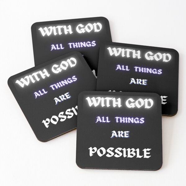 Item preview, WITH GOD ALL THINGS ARE POSSIBLE designed and sold by Dimamzo12.