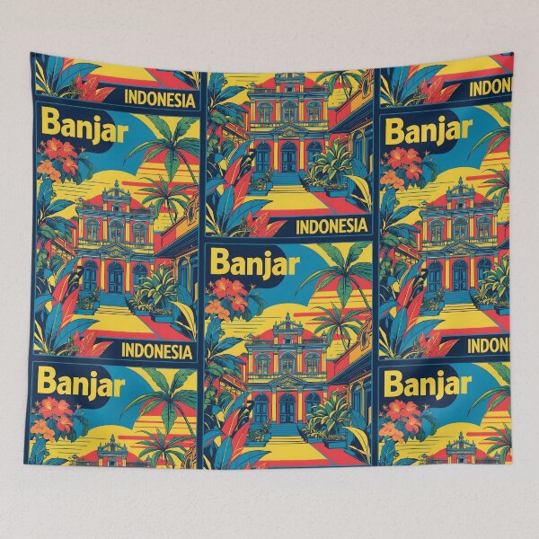 Item preview, Banjar Indonesia Vintage Viajes Turismo designed and sold by TravelersGems.