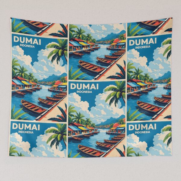 Item preview, Dumai Indonesia Vintage Viajes Turismo designed and sold by TravelersGems.