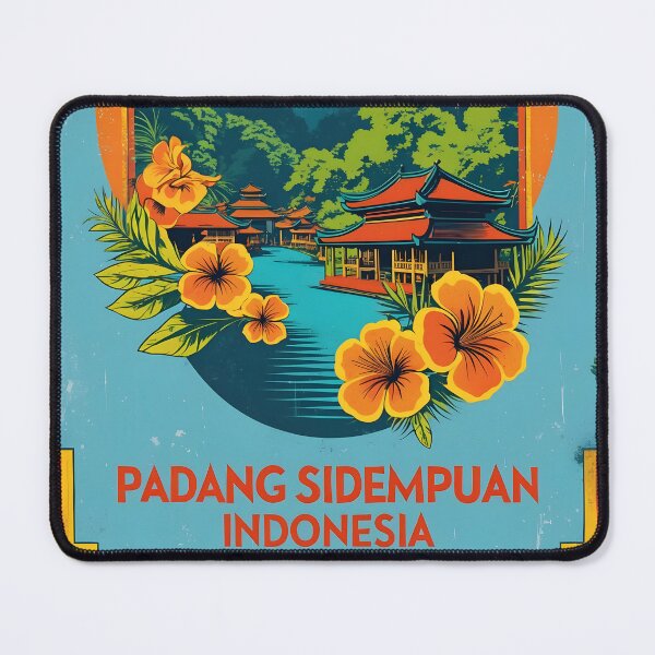 Item preview, Padang Sidempuan Indonesia Vintage Travel Tourism designed and sold by TravelersGems.