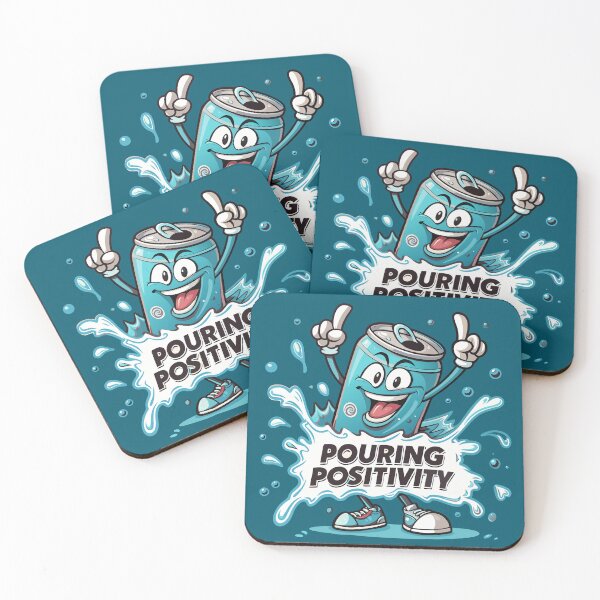 Item preview, POURING POSITIVITY soda can mascot designed and sold by Lydyb-creations.