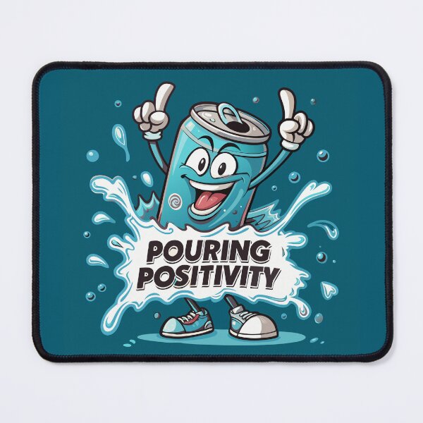 Item preview, POURING POSITIVITY soda can mascot designed and sold by Lydyb-creations.