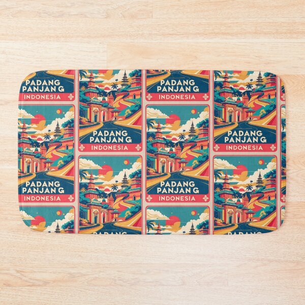 Item preview, Padang Panjang Indonesia Vintage Travel Tourism designed and sold by TravelersGems.