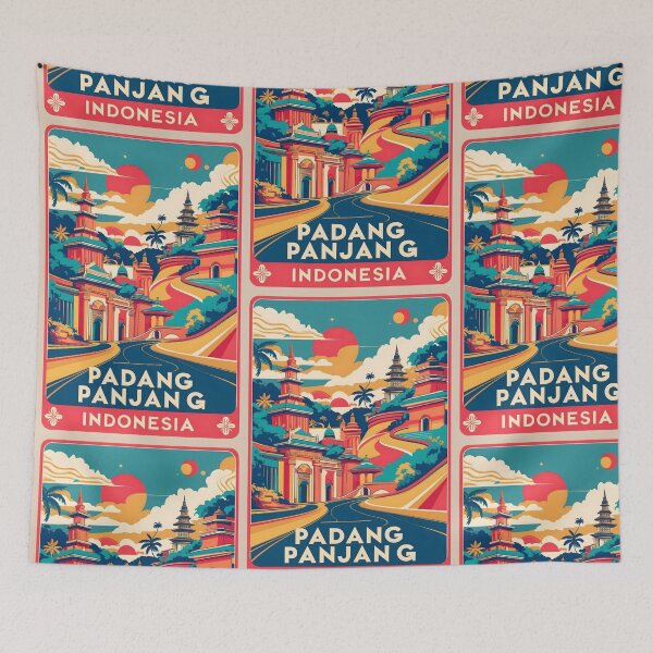Item preview, Padang Panjang Indonesia Vintage Travel Tourism designed and sold by TravelersGems.