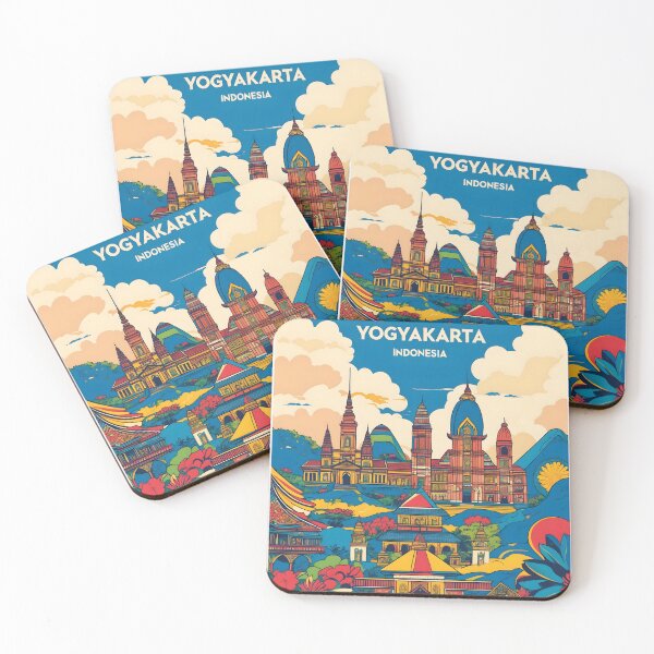 Item preview, Yogyakarta Indonesia Vintage Travel Tourism designed and sold by TravelersGems.