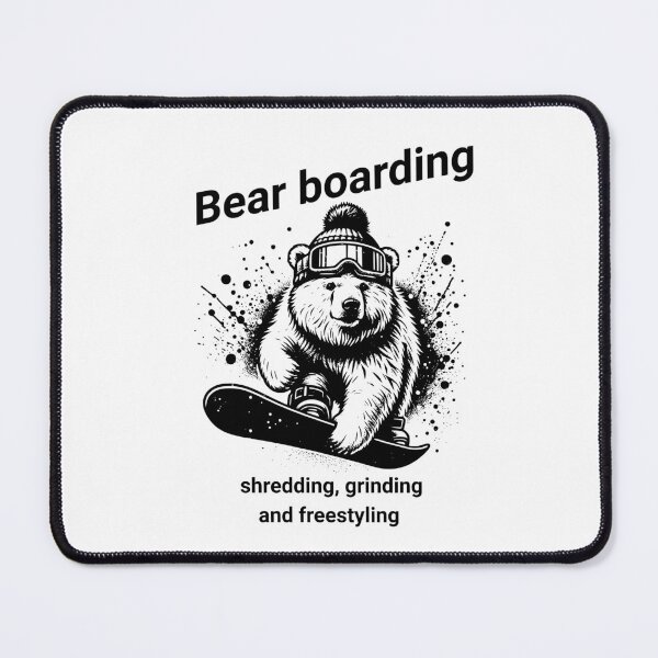 Item preview, Bear boarding, I shred fest designed and sold by MTeesGA.