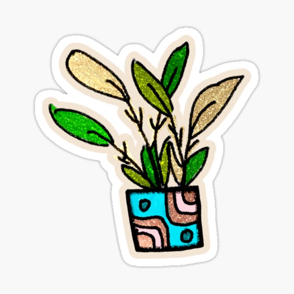 Item preview, Doodle: Gold Plant designed and sold by DoodlesByPapaya.