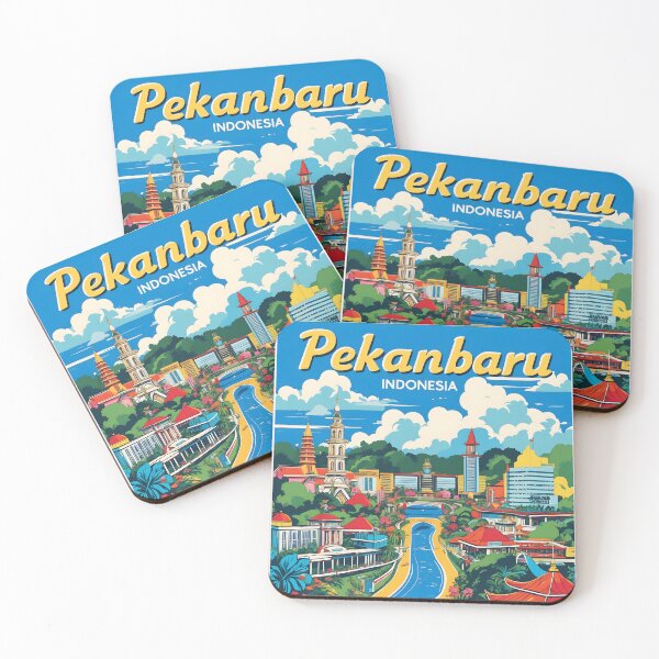 Item preview, Pekanbaru Indonesia Vintage Travel Tourism designed and sold by TravelersGems.