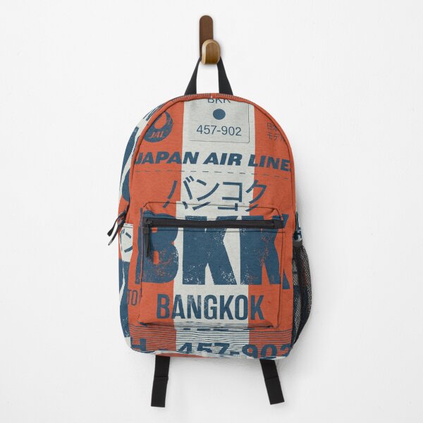 Item preview, Bangkok Japan airlines vintage tag designed and sold by LostTravelersLab.
