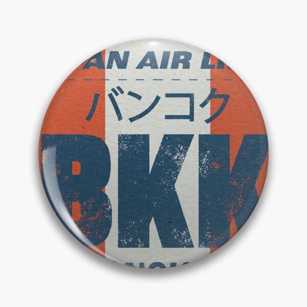 Item preview, Bangkok Japan airlines vintage tag designed and sold by LostTravelersLab.