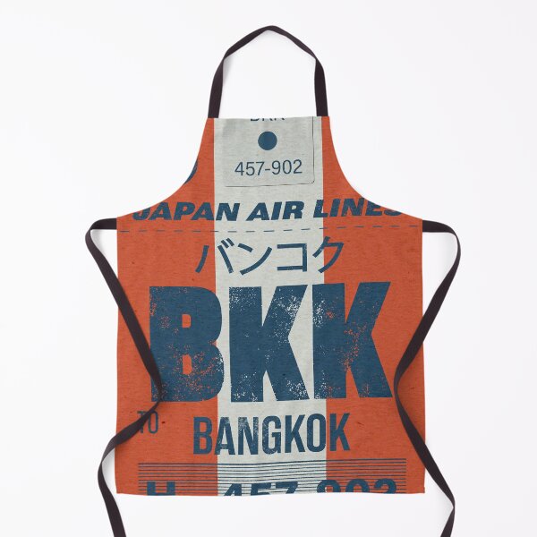 Item preview, Bangkok Japan airlines vintage tag designed and sold by LostTravelersLab.