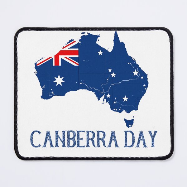Item preview, Canberra Day Australia Map Flag - Canberra Is Calling - Australian Proud designed and sold by Smix Pixels.