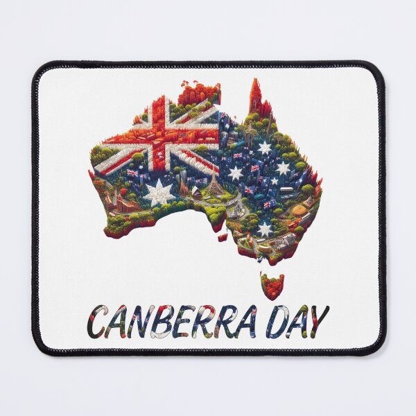 Item preview, Canberra Day Australia Map Flag - Canberra Is Calling - Australian Proud designed and sold by Smix Pixels.