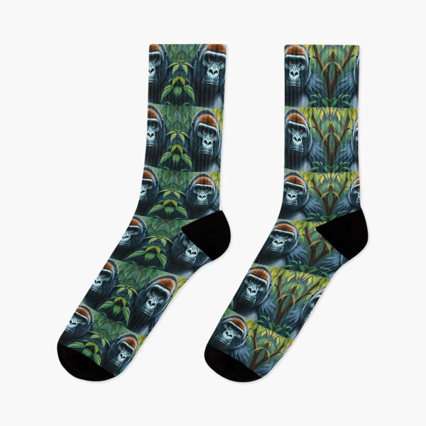 Item preview, Gorilla Portrait Oil Painting Style Rainforest Animal designed and sold by kakarikihill.