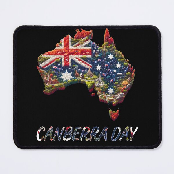 Item preview, Canberra Day Australia Map Flag - Canberra Is Calling - Australian Proud designed and sold by Smix Pixels.
