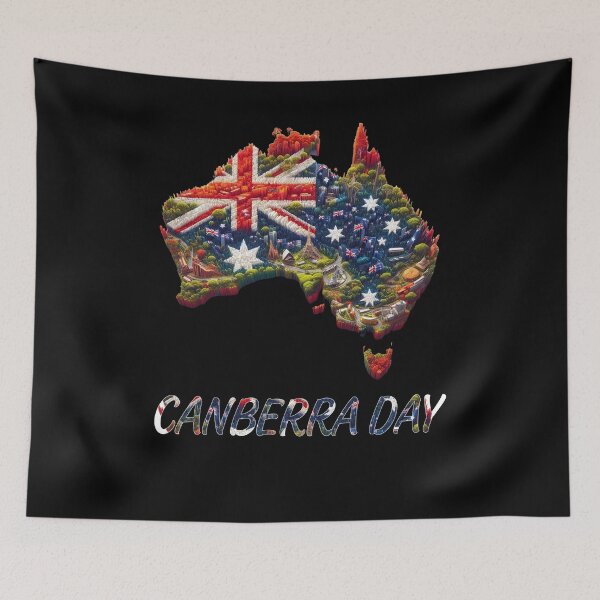 Item preview,  Canberra Day Australia Map Flag - Canberra Is Calling - Australian Proud  designed and sold by Smix Pixels.