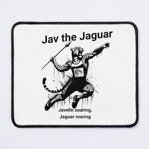 Item preview, Jav the javelin throwing jaguar designed and sold by MTeesGA.