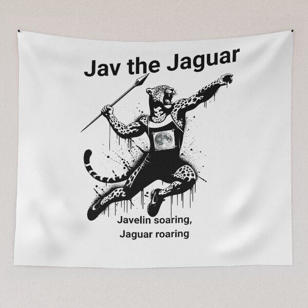 Item preview, Jav the javelin throwing jaguar designed and sold by MTeesGA.