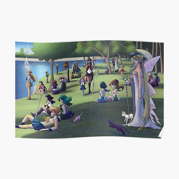 Seurat Moon A Sunday Afternoon in Crystal Tokyo Poster