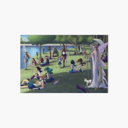 Seurat Moon A Sunday Afternoon in Crystal Tokyo Art Board Print