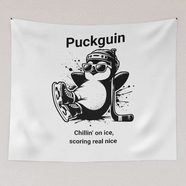 Item preview, Puckguin | The hockey prodigy of the penguin world!  designed and sold by MTeesGA.