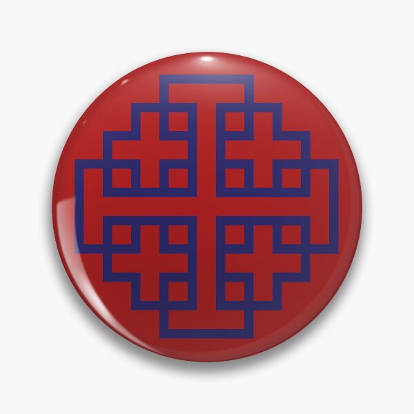 Item preview, Jerusalem Cross - Red and Blue designed and sold by joshcartoonguy.