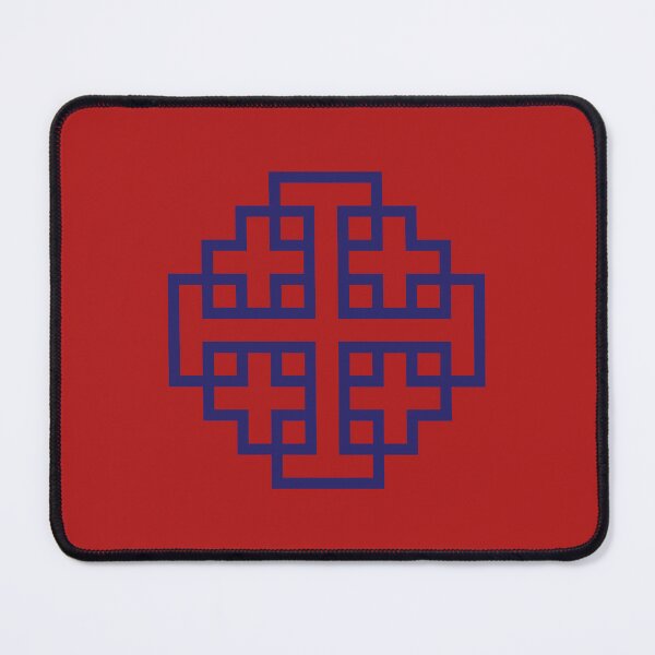 Item preview, Jerusalem Cross - Red and Blue designed and sold by joshcartoonguy.