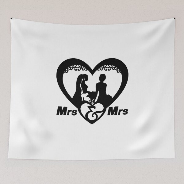 Item preview, Lesbian Wedding T Shirt Party, Lesbian Couple, Mrs. and Mrs. The Best Themed Wedding, Same Sex Wedding T-Shirts, Bachelor Party Gift, Perfect Lesbian T Shirt designed and sold by sixday 7day.