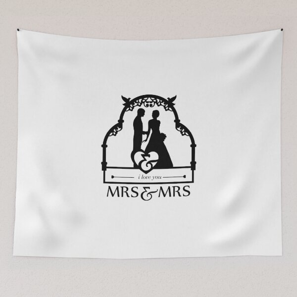Item preview, Lesbian Wedding T Shirt Party, Lesbian Couple, Mrs. and Mrs. Themed Wedding, Same Sex Wedding T-Shirts, Bachelor Party Gift, Perfect Lesbian T Shirt designed and sold by sixday 7day.