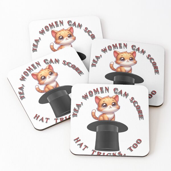 Item preview, Yea, Women Can Score Hat Tricks Too t shirt for female dart players designed and sold by Snarkers Promotions .