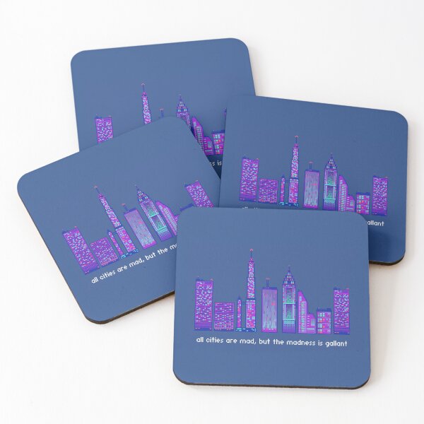 Item preview, City Quote Pixel Art - All Cities Are Mad designed and sold by piacore.