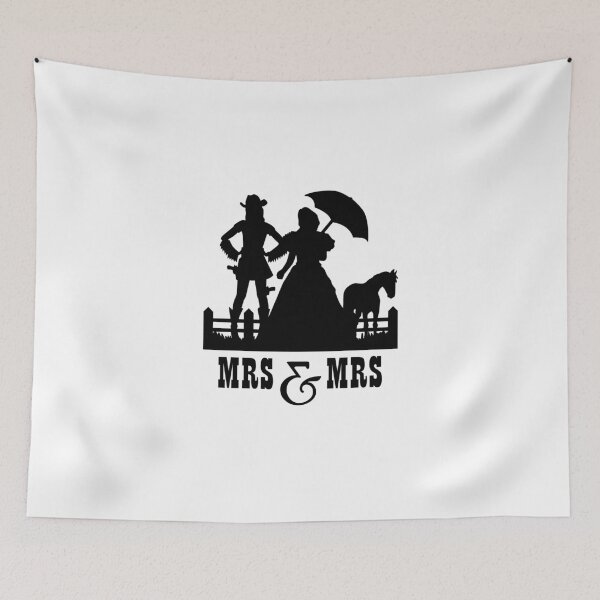 Item preview, Lesbian Wedding T Shirt Party, Lesbian Couple, Western Themed Wedding, Same Sex Wedding T-Shirts, Mrs. and Mrs., Bachelor Party Gift, Perfect Lesbian T Shirt designed and sold by sixday 7day.