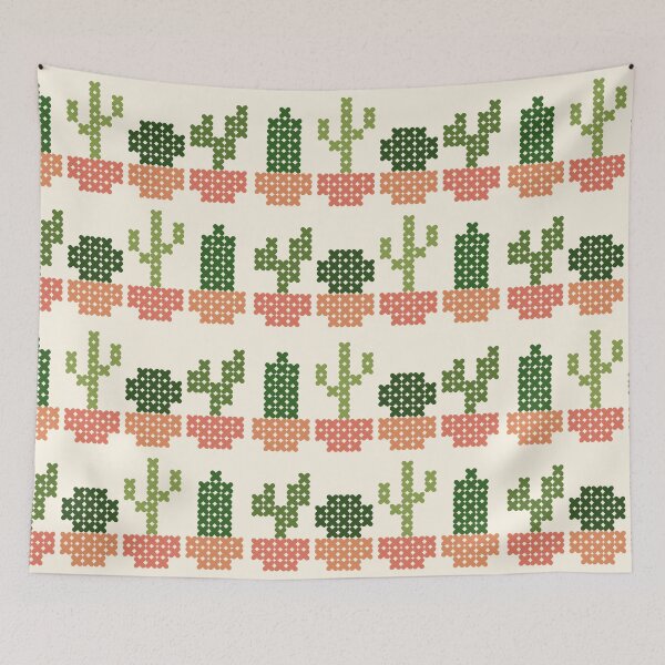 Item preview, Cross Stitch Cacti designed and sold by QueenTheBean.