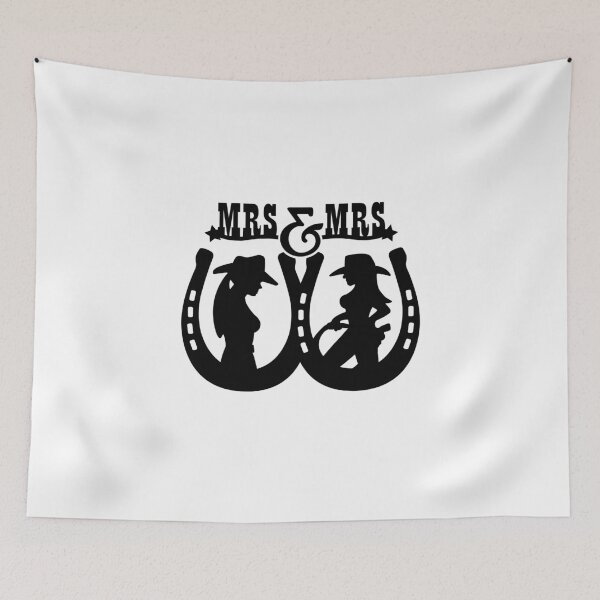 Item preview, Lesbian Wedding T Shirt Party, Lesbian Couple, Western Themed Wedding, Same Sex Wedding T-Shirts, Mrs. and Mrs., Bachelor Party Gift, Perfect Lesbian T Shirt designed and sold by sixday 7day.