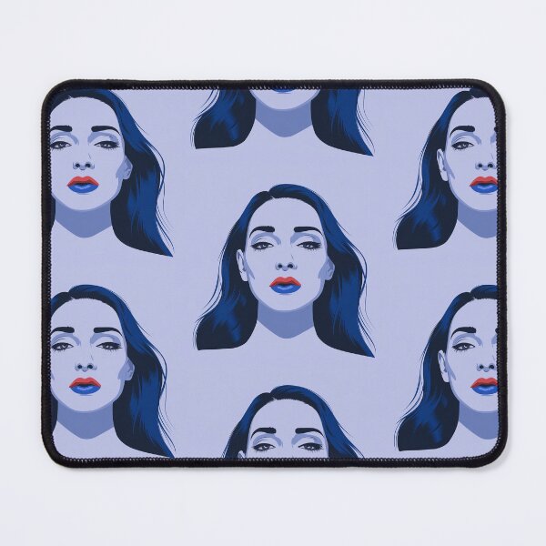 Item preview, Geometric Vision: Triangular Eyes, Red Cheeks, Blue Lips designed and sold by Thijsje.