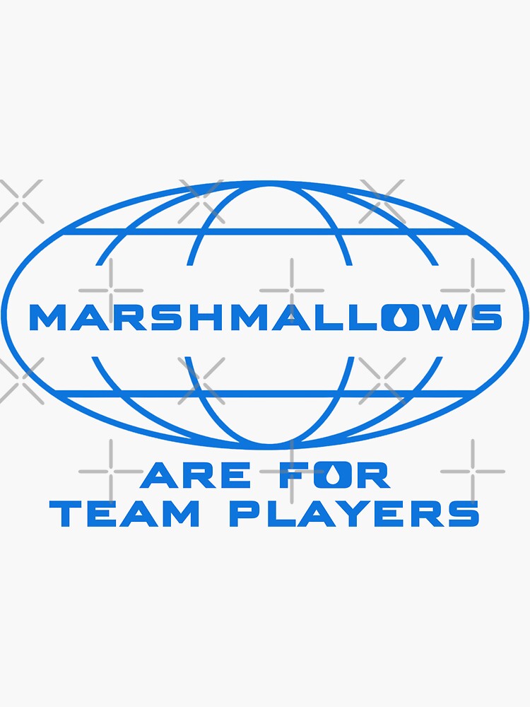 Thumbnail 3 von 3, Sticker, Marshmallows für Teamplayer designt und verkauft von Sturdust.