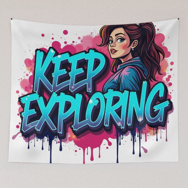 Item preview, Keep Exploring Graffiti Adventure designed and sold by AhaPrint.