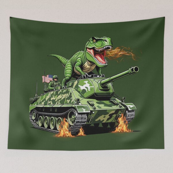 Item preview, Dinosaur T-Rex Tank Commander designed and sold by LovesLuLu.