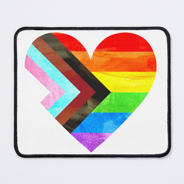 Item preview, Progress Pride Flag Heart | Watercolor Progress Pride Flag | Pride Heart designed and sold by Colorcore.