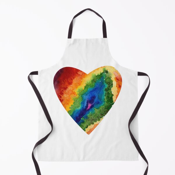 Vista previa del artículo con la obra «Corazón del arco iris de la acuarela», diseñado y vendido por Colorcore.