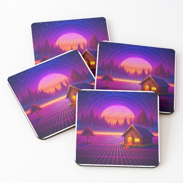 Item preview, Surreal Cabins Serene Landscape Nature Woodhouse Rural Forest designed and sold by ART ATTACK ZONE.