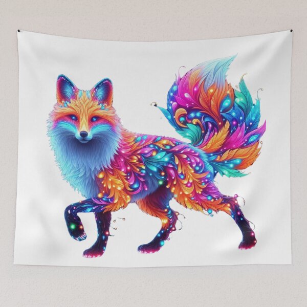 Item preview, Radiant Spirit Fox – A Glowing Fantasy designed and sold by GloriousArtSKD.