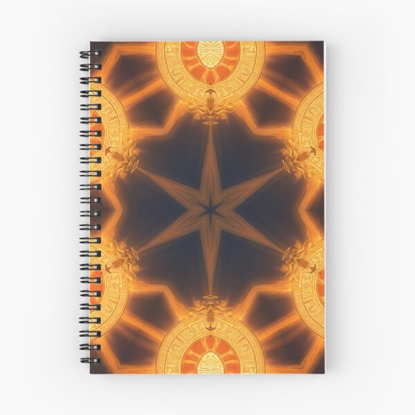 Item preview,  Golden Kaleidoscope Pattern in Illuminated Symmetry designed and sold by KilianSzmid.