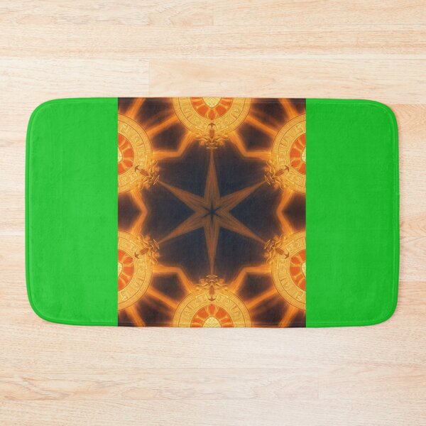 Item preview,  Golden Kaleidoscope Pattern in Illuminated Symmetry designed and sold by KilianSzmid.