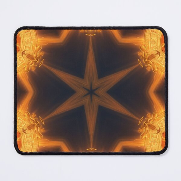 Item preview,  Golden Kaleidoscope Pattern in Illuminated Symmetry designed and sold by KilianSzmid.